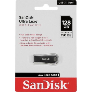 Sandisk Ultra Luxe 128GB USB 3.1 Stick Ασημί