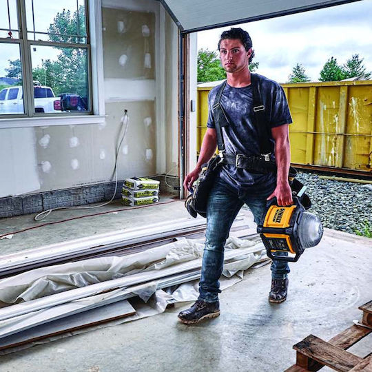 Dewalt Προβολέας Εργασίας Μπαταρίας LED IP54 με Φωτεινότητα έως 5000lm