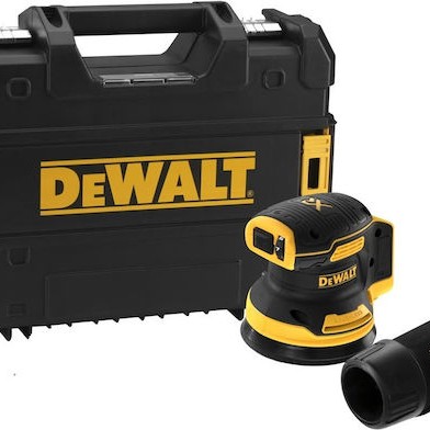 Dewalt Έκκεντρο Τριβείο 125mm Μπαταρίας 18V Solo με Ρύθμιση Ταχύτητας και με Σύστημα Αναρρόφησης
