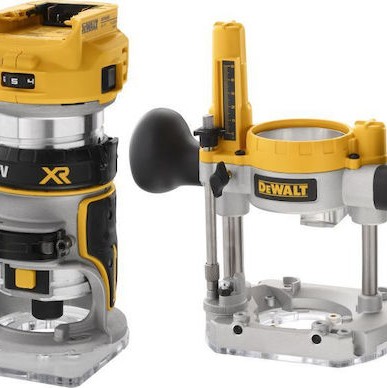 Dewalt Κάθετη Φρέζα 18V Solo με Ρύθμιση Ταχύτητας και με Σύστημα Αναρρόφησης