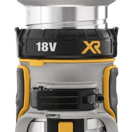 Dewalt Κάθετη Φρέζα 18V Solo με Ρύθμιση Ταχύτητας και με Σύστημα Αναρρόφησης