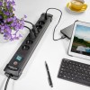 Brennenstuhl Premium-Line Πολύπριζο Ασφαλείας 6 Θέσεων με 2 USB-A και Καλώδιο 3m