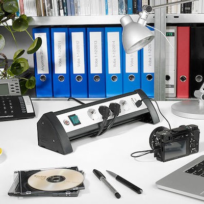 Brennenstuhl Premium Office-Line Πολύπριζο Ασφαλείας 4 Θέσεων με USB-A, Διακόπτη και Καλώδιο 1.8m