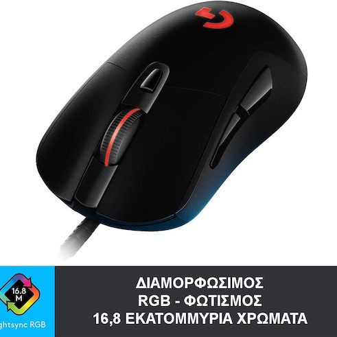 Logitech G403 Hero RGB Gaming Ποντίκι 25000 DPI Μαύρο