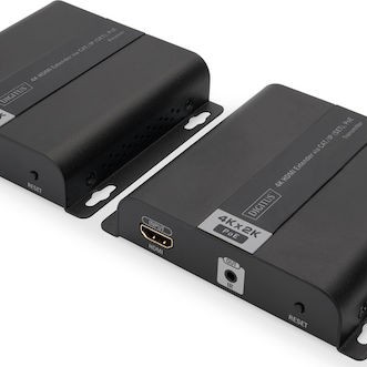 Digitus 4K CAT/IP IP/CAT 5,6 120m POE UHD 4K/30Hz HDMI Extender DS-55124