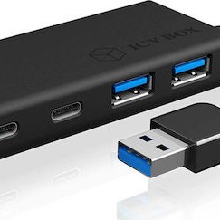 Icy Box USB 3.0 Hub 4 Θυρών με σύνδεση USB-A