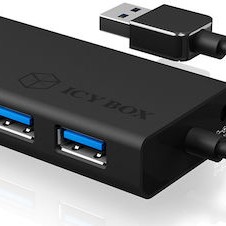 Icy Box USB 3.0 Hub 4 Θυρών με σύνδεση USB-A
