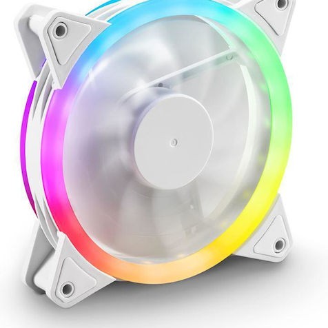 Sharkoon Shark Blades Case Fan 120mm με RGB Φωτισμό και Σύνδεση 4-Pin PWM Λευκό