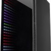 Inter-Tech X-608 Infinity Micro Gaming Midi Tower Κουτί Υπολογιστή με Πλαϊνό Παράθυρο και RGB Φωτισμό Μαύρο