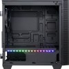 Inter-Tech X-608 Infinity Micro Gaming Midi Tower Κουτί Υπολογιστή με Πλαϊνό Παράθυρο και RGB Φωτισμό Μαύρο