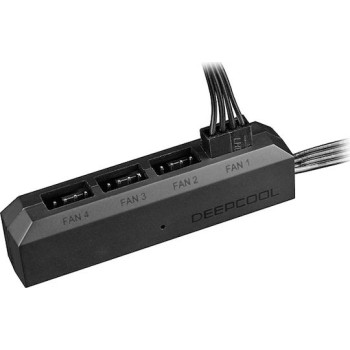 Deepcool FH-04 Fan Hub Μαύρο