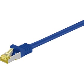 Goobay S/FTP Cat.6a Καλώδιο Δικτύου Ethernet 2m Μπλε 1τμχ