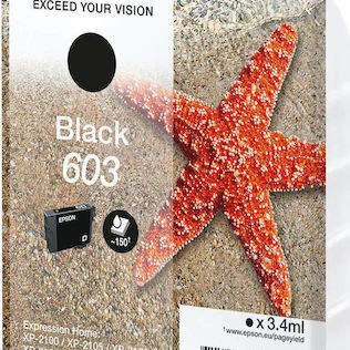 Epson 603 Γνήσιο Μελάνι Εκτυπωτή InkJet Μαύρο (C13T03U14010)