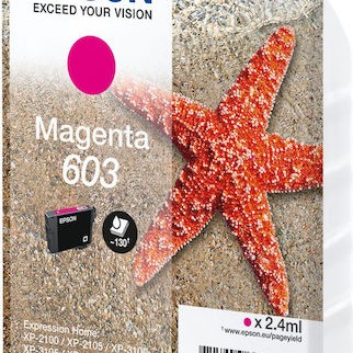 Epson 603 Γνήσιο Μελάνι Εκτυπωτή InkJet Ματζέντα (C13T03U34010)