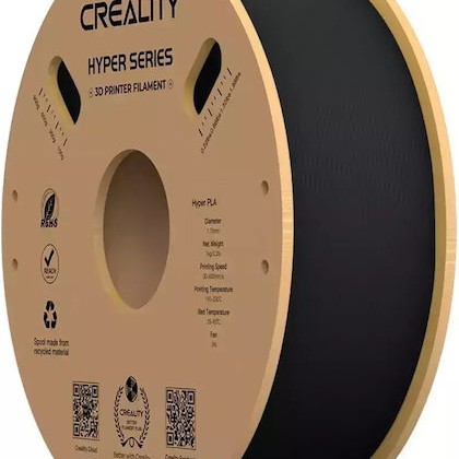 Creality3D Hyper HS-PLA 3D Printer Filament 1.75mm Μαύρο 1kg (Spool)