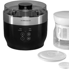 Rommelsbacher JG 80 Γιαουρτομηχανή με Κάδο και Ψηφιακή Οθόνη 1.2lt Μαύρη 20W