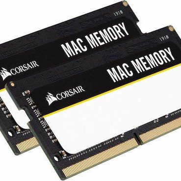 Corsair Mac Memory DDR4 32GB RAM με 2x16GB Modules και Ταχύτητα 2666 για Laptop