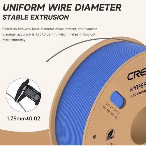 Creality3D Hyper HS-PLA 3D Printer Filament 1.75mm Μπλε 1kg (Spool)