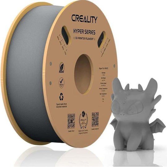 Creality3D Hyper HS-PLA 3D Printer Filament 1.75mm Γκρι 1kg (Spool)
