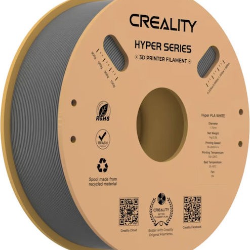 Creality3D Hyper HS-PLA 3D Printer Filament 1.75mm Γκρι 1kg (Spool)