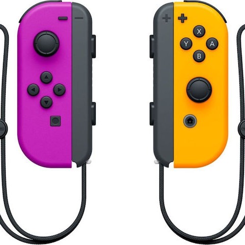Nintendo Joy-Con Set Ασύρματο Gamepad για Switch Purple/Neon Orange