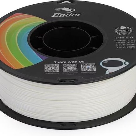 Creality3D EN PLA 3D Printer Filament 1.75mm Λευκό 1kg
