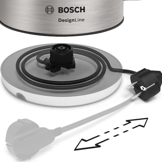 Bosch Βραστήρας 1.7lt 2400W Ασημί