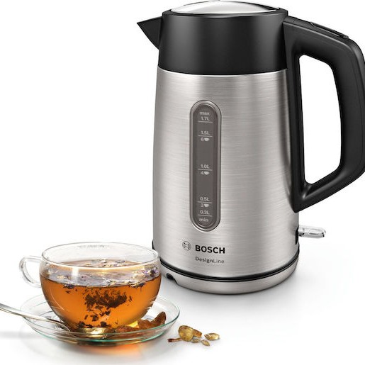 Bosch Βραστήρας 1.7lt 2400W Ασημί