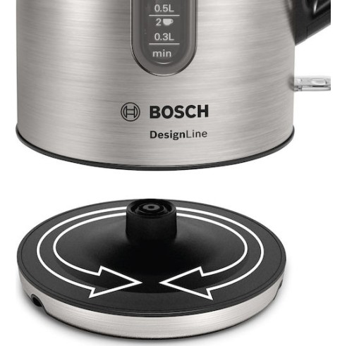 Bosch Βραστήρας 1.7lt 2400W Ασημί