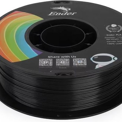 Creality3D EN PLA 3D Printer Filament 1.75mm Μαύρο 1kg