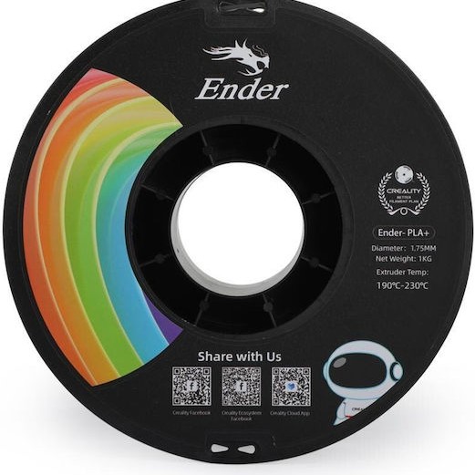 Creality3D EN PLA 3D Printer Filament 1.75mm Μαύρο 1kg