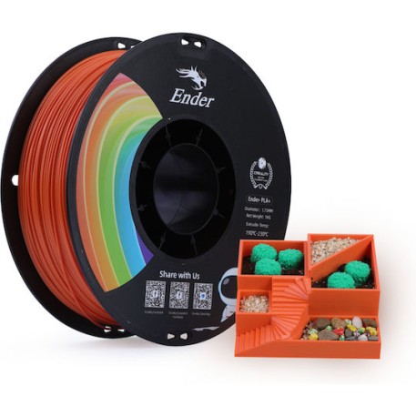 Creality3D PLA 3D Printer Filament 1.75mm Πορτοκαλί 1kg (Spool)