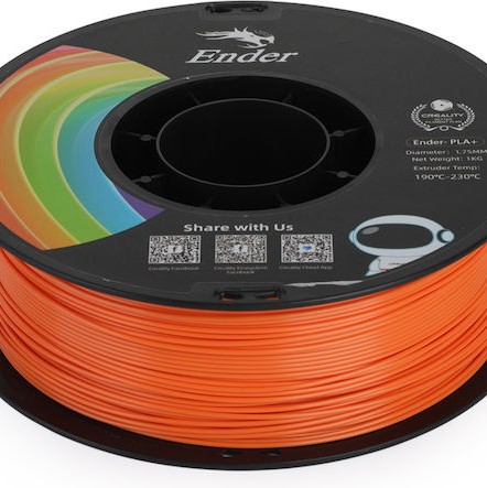 Creality3D PLA 3D Printer Filament 1.75mm Πορτοκαλί 1kg (Spool)