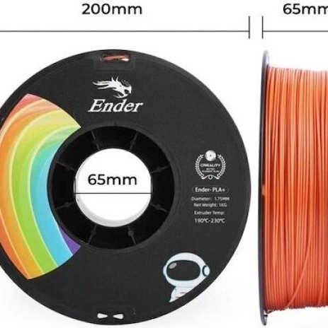 Creality3D PLA 3D Printer Filament 1.75mm Πορτοκαλί 1kg (Spool)