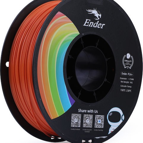 Creality3D PLA 3D Printer Filament 1.75mm Πορτοκαλί 1kg (Spool)