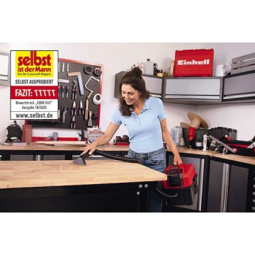 Einhell Επαναφορτιζόμενο Σκουπάκι Χειρός 18V Χωρίς Φορτιστή και Μπαταρία Κόκκινο