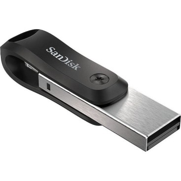 Sandisk iXpand 256GB USB 3.1 Stick με σύνδεση Lightning & USB-A Μαύρο