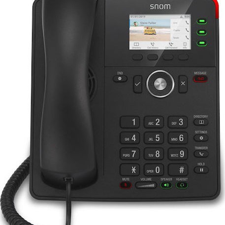 Snom D717 Ενσύρματο Τηλέφωνο IP 6 γραμμών Μαύρο