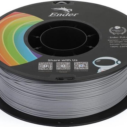 Creality3D EN PLA 3D Printer Filament 1.75mm Γκρι 1kg