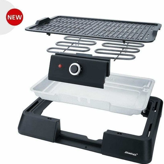 Steba VG P20 Επιτραπέζια Ηλεκτρική Ψησταριά Αυλακωτής Πλάκας 1600W με Ρυθμιζόμενο Θερμοστάστη 39x22εκ.