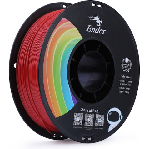 Creality3D PLA 3D Printer Filament 1.75mm Κόκκινο 1kg