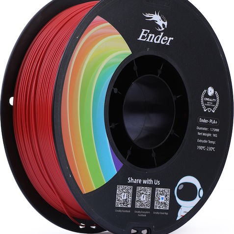 Creality3D PLA 3D Printer Filament 1.75mm Κόκκινο 1kg