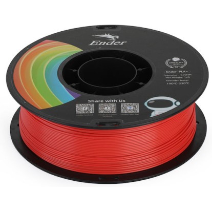 Creality3D PLA 3D Printer Filament 1.75mm Κόκκινο 1kg