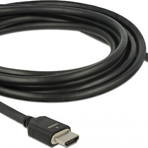 DeLock HDMI 2.1 Cable HDMI male - HDMI male 2m Μαύρο