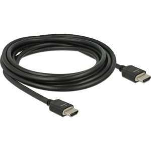DeLock HDMI 2.1 Cable HDMI male - HDMI male 3m Μαύρο