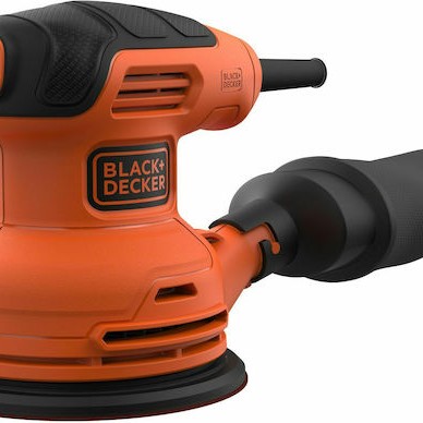 Black & Decker Έκκεντρο Τριβείο 125mm Ρεύματος 230W με Σύστημα Αναρρόφησης