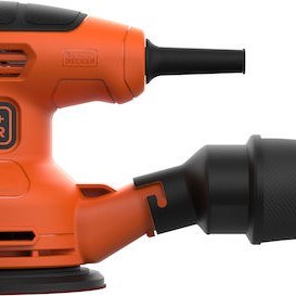 Black & Decker Έκκεντρο Τριβείο 125mm Ρεύματος 230W με Σύστημα Αναρρόφησης
