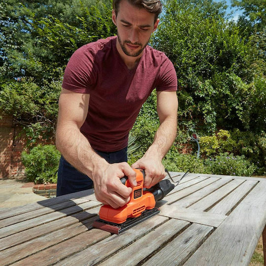 Black & Decker Παλμικό Τριβείο 150W με Σύστημα Αναρρόφησης