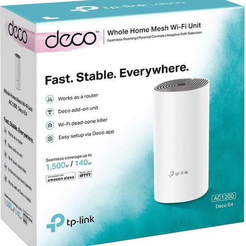 TP-LINK Deco E4 v1 WiFi Mesh Network Access Point Wi‑Fi 5 Dual Band (2.4 & 5GHz)
