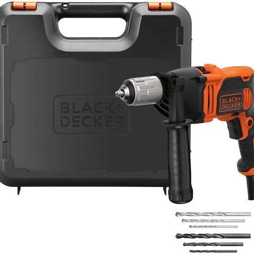 Black & Decker Κρουστικό Δράπανο 850W με 6 Τρυπάνια